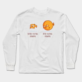 Before and After Visiting Grandma Long Sleeve T-Shirt